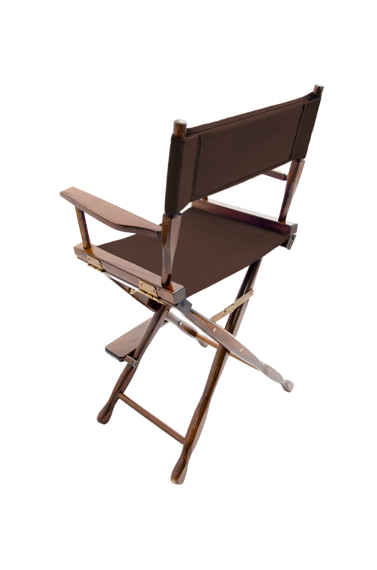 Counter Height (24″) Director’s Chair – Gold Medal Classic Walnut Finish