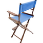 Counter Height (24″) Director’s Chair – Gold Medal Classic Walnut Finish