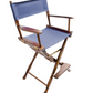 Counter Height (24″) Director’s Chair – Gold Medal Classic Walnut Finish