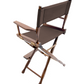 Counter Height (24″) Director’s Chair – Gold Medal Classic Walnut Finish