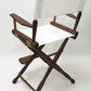 Counter Height (24″) Director’s Chair – Gold Medal Classic Walnut Finish