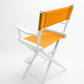 Counter Height (24″) Director’s Chair – Gold Medal Classic White Finish