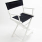 Counter Height (24″) Director’s Chair – Gold Medal Classic White Finish