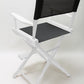 Counter Height (24″) Director’s Chair – Gold Medal Classic White Finish