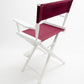 Counter Height (24″) Director’s Chair – Gold Medal Classic White Finish