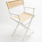 Counter Height (24″) Director’s Chair – Gold Medal Classic White Finish