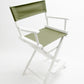 Counter Height (24″) Director’s Chair – Gold Medal Classic White Finish