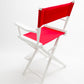 Counter Height (24″) Director’s Chair – Gold Medal Classic White Finish