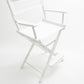 Counter Height (24″) Director’s Chair – Gold Medal Classic White Finish