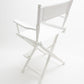 Counter Height (24″) Director’s Chair – Gold Medal Classic White Finish