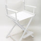 Counter Height (24″) Director’s Chair – Gold Medal Classic White Finish