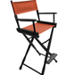 Bar Height (30″) Director’s Chair – Gold Medal Classic Black Finish