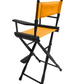 Bar Height (30″) Director’s Chair – Gold Medal Classic Black Finish