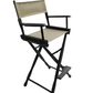 Bar Height (30″) Director’s Chair – Gold Medal Classic Black Finish