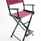 Bar Height (30″) Director’s Chair – Gold Medal Classic Black Finish