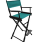 Bar Height (30″) Director’s Chair – Gold Medal Classic Black Finish