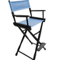 Bar Height (30″) Director’s Chair – Gold Medal Classic Black Finish