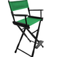 Bar Height (30″) Director’s Chair – Gold Medal Classic Black Finish