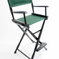 Bar Height (30″) Director’s Chair – Gold Medal Classic Black Finish