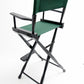 Bar Height (30″) Director’s Chair – Gold Medal Classic Black Finish