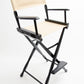 Bar Height (30″) Director’s Chair – Gold Medal Classic Black Finish