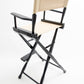 Bar Height (30″) Director’s Chair – Gold Medal Classic Black Finish