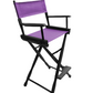 Bar Height (30″) Director’s Chair – Gold Medal Classic Black Finish
