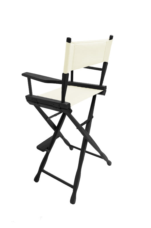 Bar Height (30″) Director’s Chair – Gold Medal Classic Black Finish