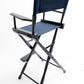 Bar Height (30″) Director’s Chair – Gold Medal Classic Black Finish