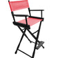 Bar Height (30″) Director’s Chair – Gold Medal Classic Black Finish