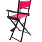 Bar Height (30″) Director’s Chair – Gold Medal Classic Black Finish