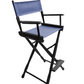 Bar Height (30″) Director’s Chair – Gold Medal Classic Black Finish