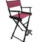 Bar Height (30″) Director’s Chair – Gold Medal Classic Black Finish