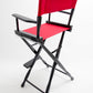 Bar Height (30″) Director’s Chair – Gold Medal Classic Black Finish