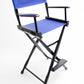 Bar Height (30″) Director’s Chair – Gold Medal Classic Black Finish