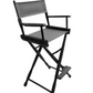 Bar Height (30″) Director’s Chair – Gold Medal Classic Black Finish