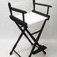 Bar Height (30″) Director’s Chair – Gold Medal Classic Black Finish