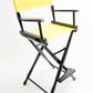 Bar Height (30″) Director’s Chair – Gold Medal Classic Black Finish