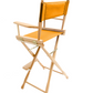 Bar Height (30″) Director’s Chair – Gold Medal Classic Natural Finish