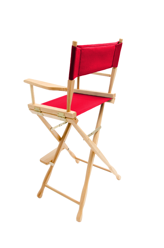 Bar Height (30″) Director’s Chair – Gold Medal Classic Natural Finish