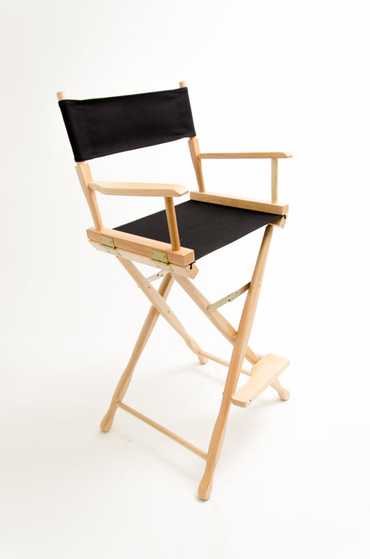 Bar Height (30″) Director’s Chair – Gold Medal Classic Natural Finish