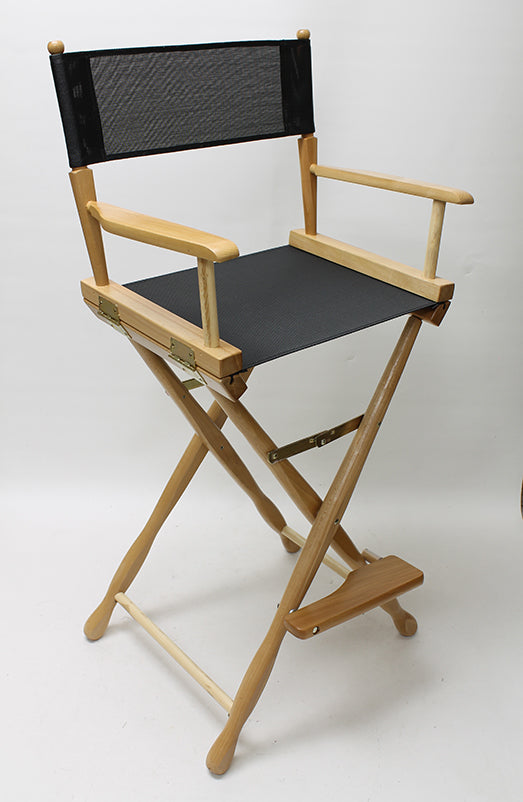 Bar Height (30″) Director’s Chair – Gold Medal Classic Natural Finish