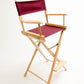 Bar Height (30″) Director’s Chair – Gold Medal Classic Natural Finish