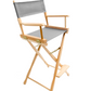 Bar Height (30″) Director’s Chair – Gold Medal Classic Natural Finish