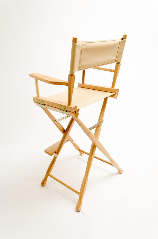 Bar Height (30″) Director’s Chair – Gold Medal Classic Natural Finish