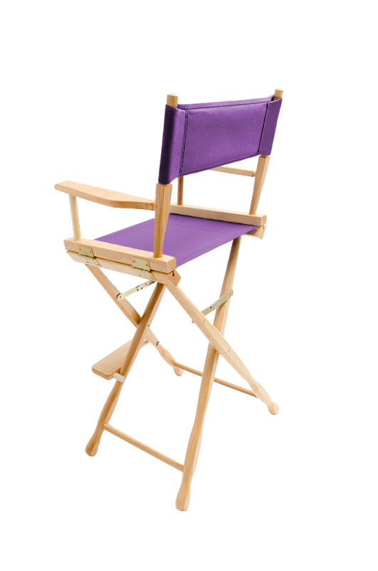 Bar Height (30″) Director’s Chair – Gold Medal Classic Natural Finish