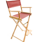 Bar Height (30″) Director’s Chair – Gold Medal Classic Natural Finish