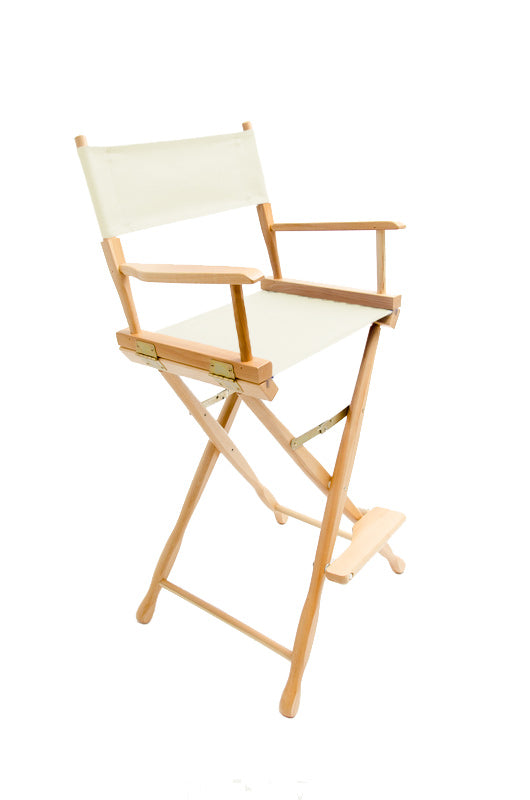 Bar Height (30″) Director’s Chair – Gold Medal Classic Natural Finish