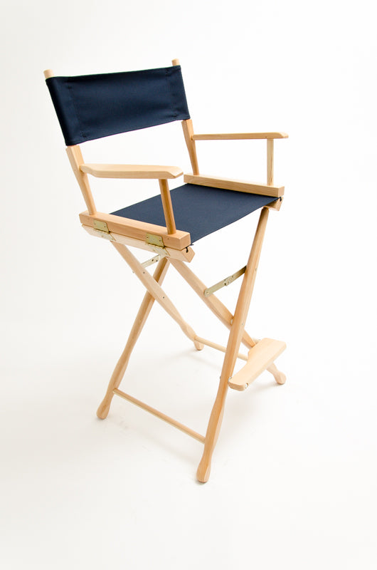 Bar Height (30″) Director’s Chair – Gold Medal Classic Natural Finish