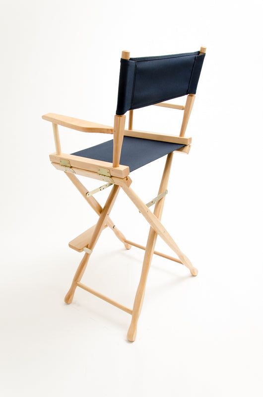 Bar Height (30″) Director’s Chair – Gold Medal Classic Natural Finish